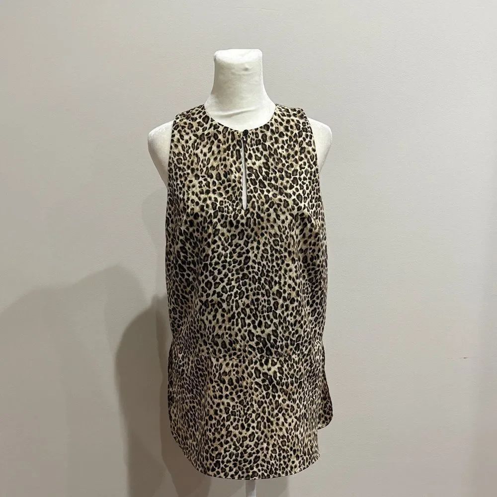 Ralph Lauren Vintage Leopard Print Sleeveless Top Size 4